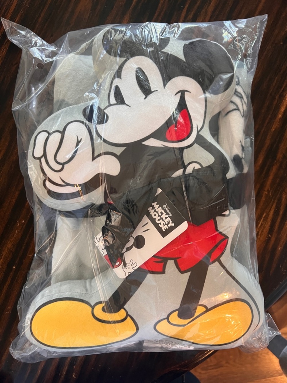 Disney Mickey Mouse Throw Pillow Set - Black, White, Red, Yellow, Gray
